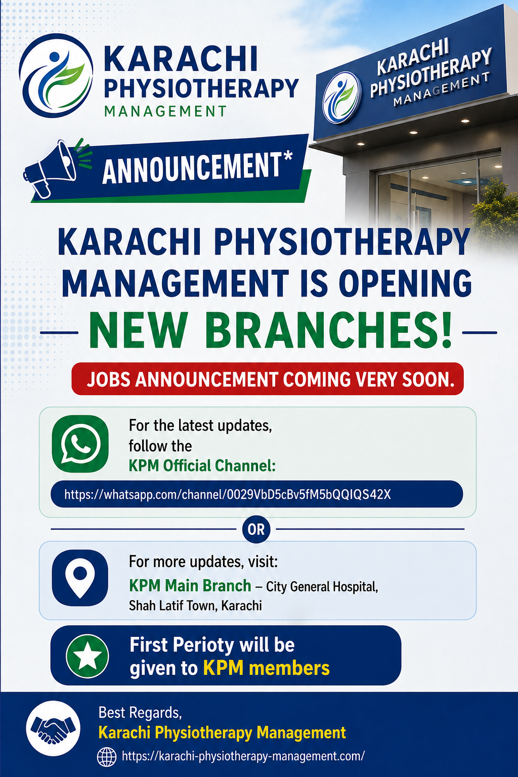 Karachi Physiotherapy Management is Expanding – New Branches Opening Soon!