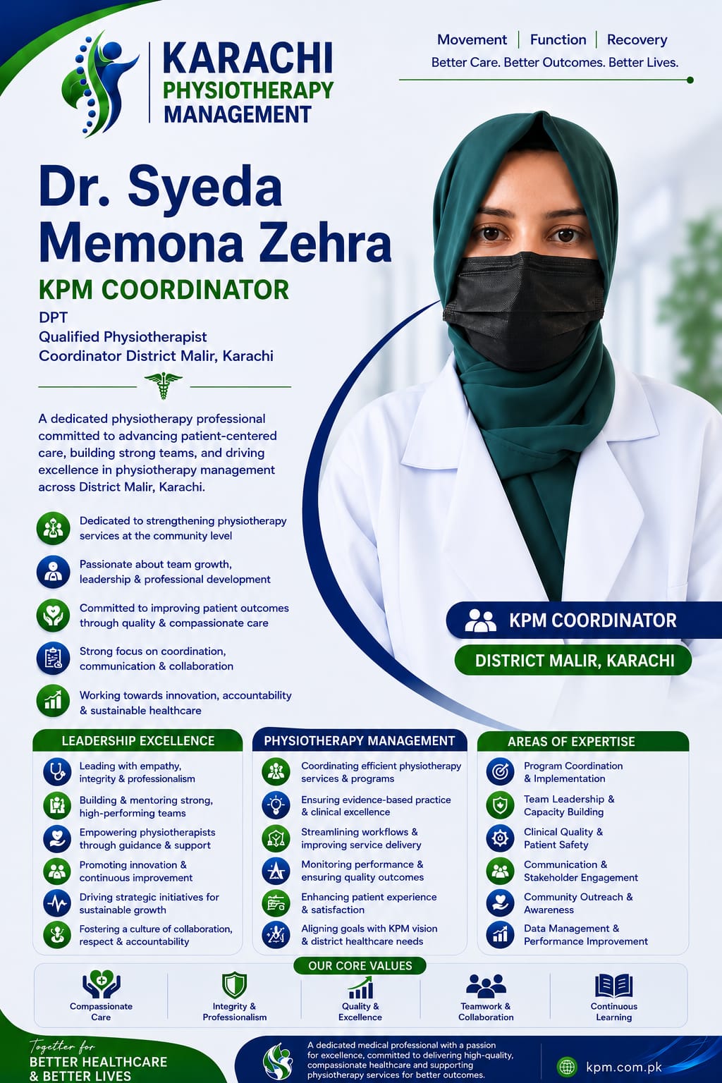 Meet Dr. Syeda Memona Zehra – KPM Coordinator, District Malir, Karachi